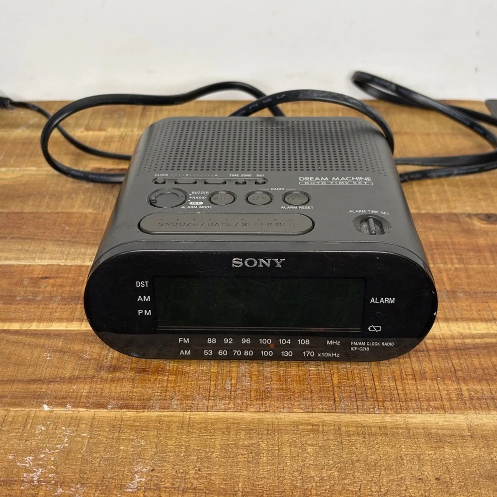 Sony Black Dream Machine Clock Radio